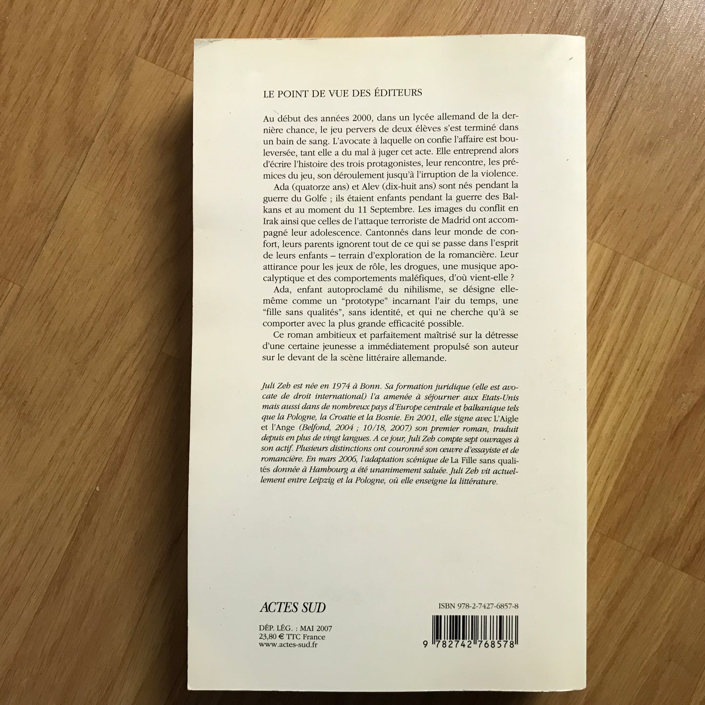 Zeh, Juli - La fille sans qualités