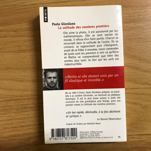 Giordano, Paolo - La solitude des nombres premiers