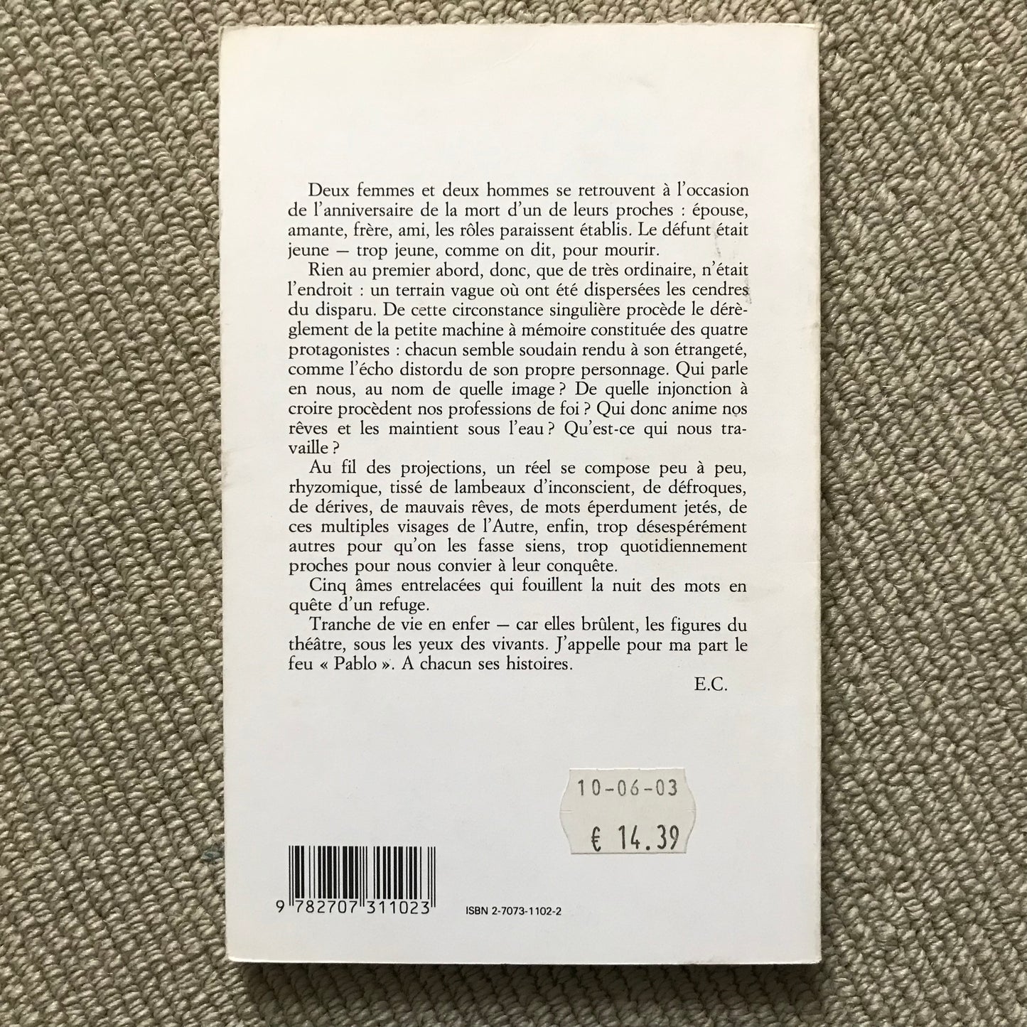 Cormann, Enzo - Sang et eau