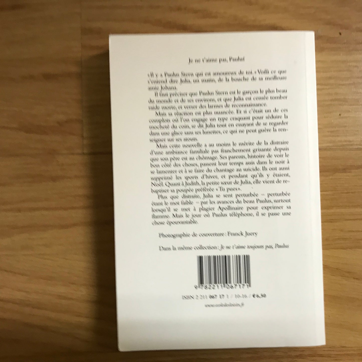 Desarthe, Agnès - Je ne t’aime pas, Paulus