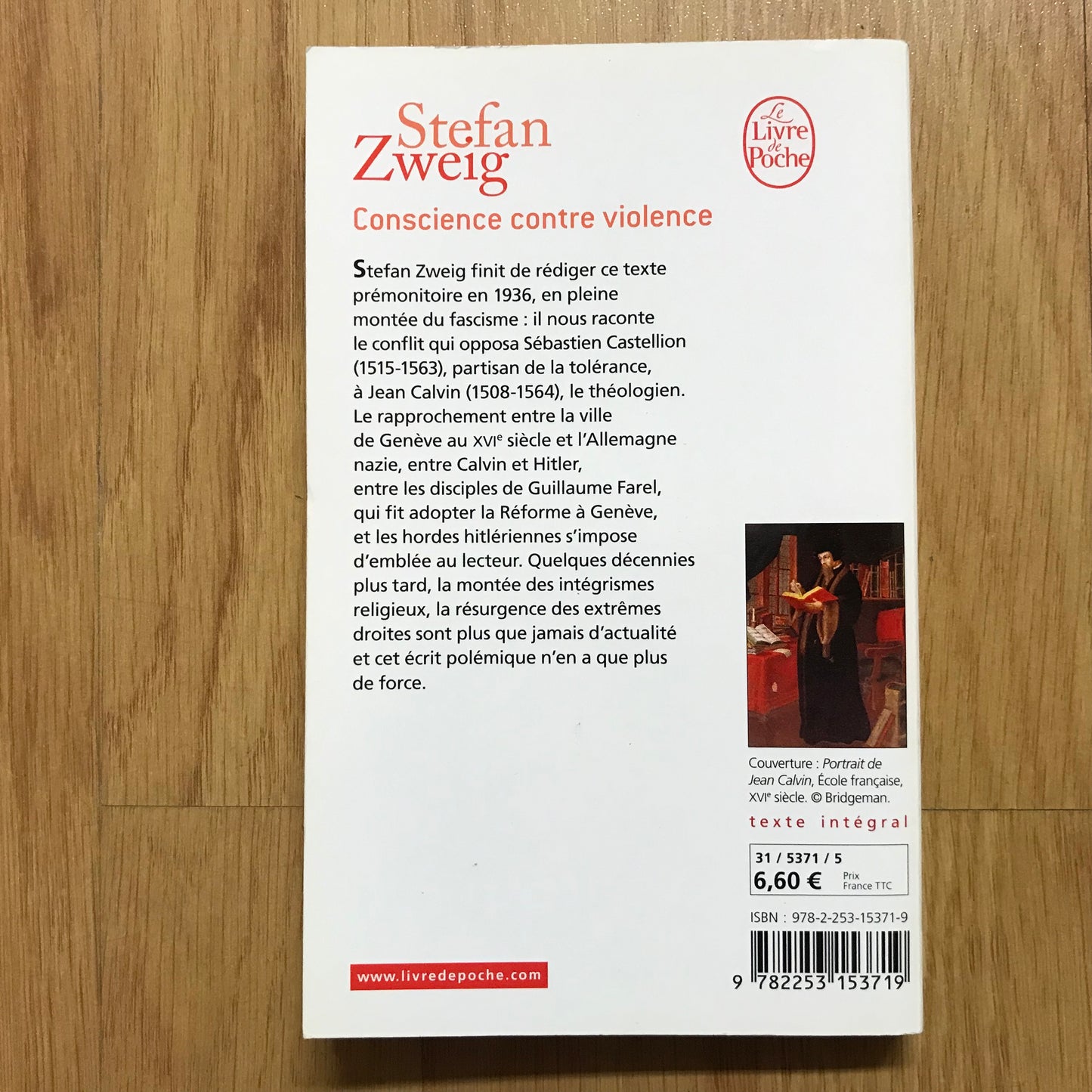 Zweig, Stefan - Conscience contre violence