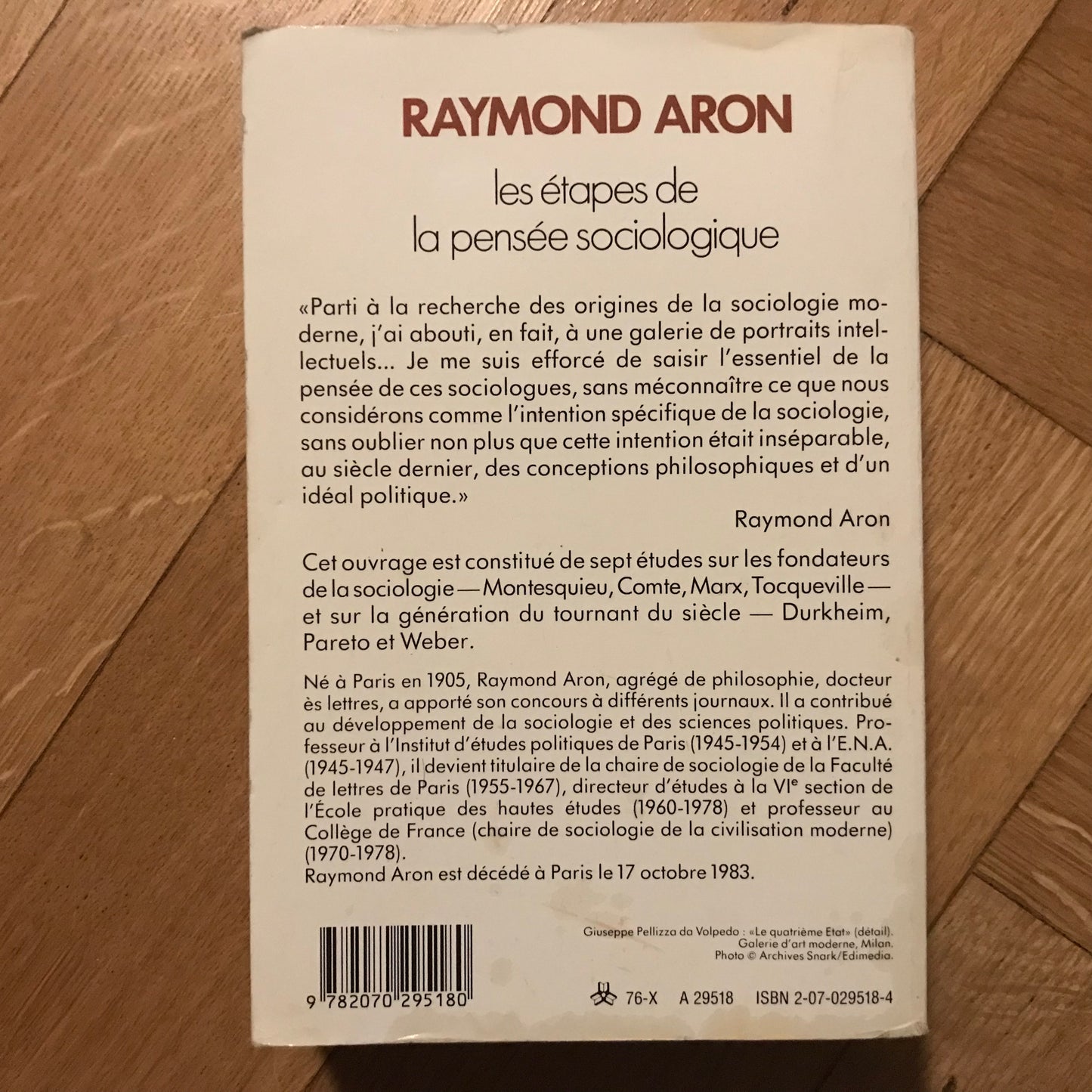 Aron, Raymond - Les étapes de la pensée sociologique