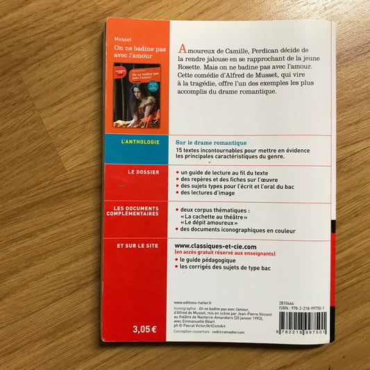 Musset de, Alfred- On ne badine pas avec l’amour