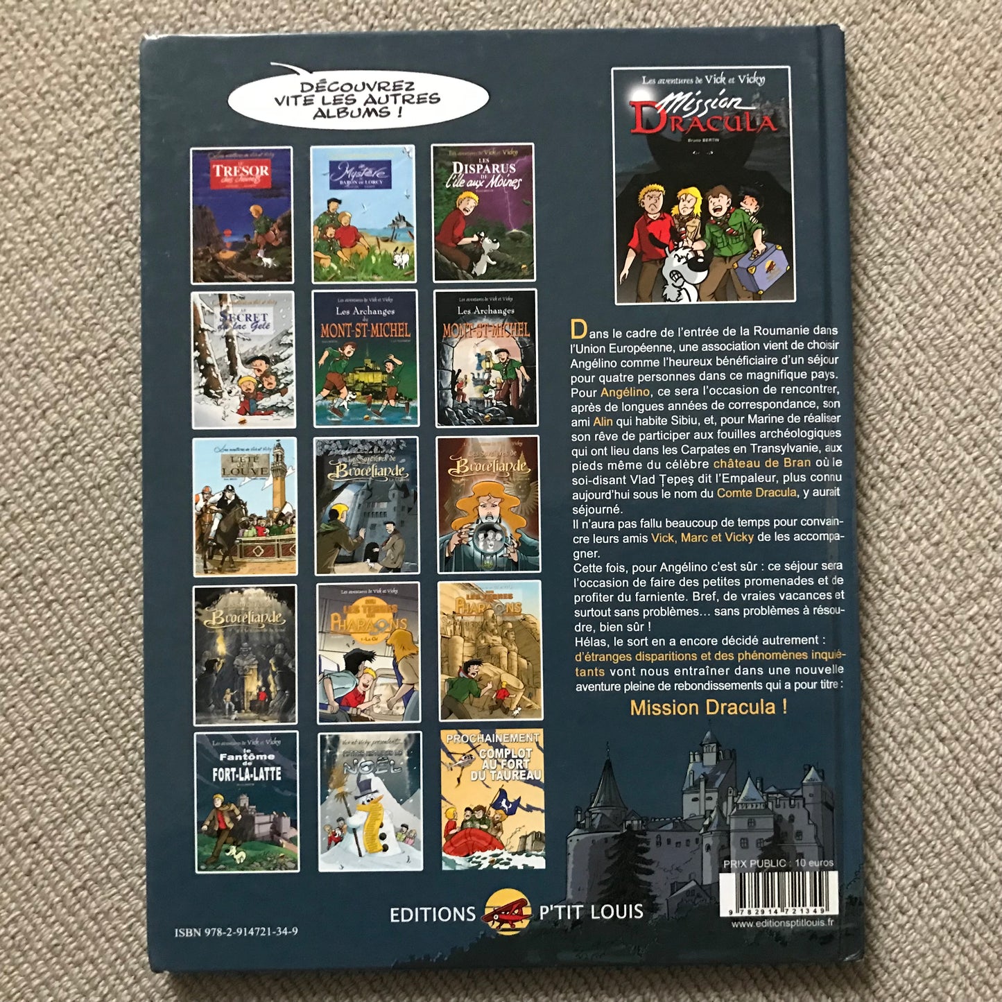 Les aventures de Vick et Vicky T14: Mission Dracula - Bertin, B.