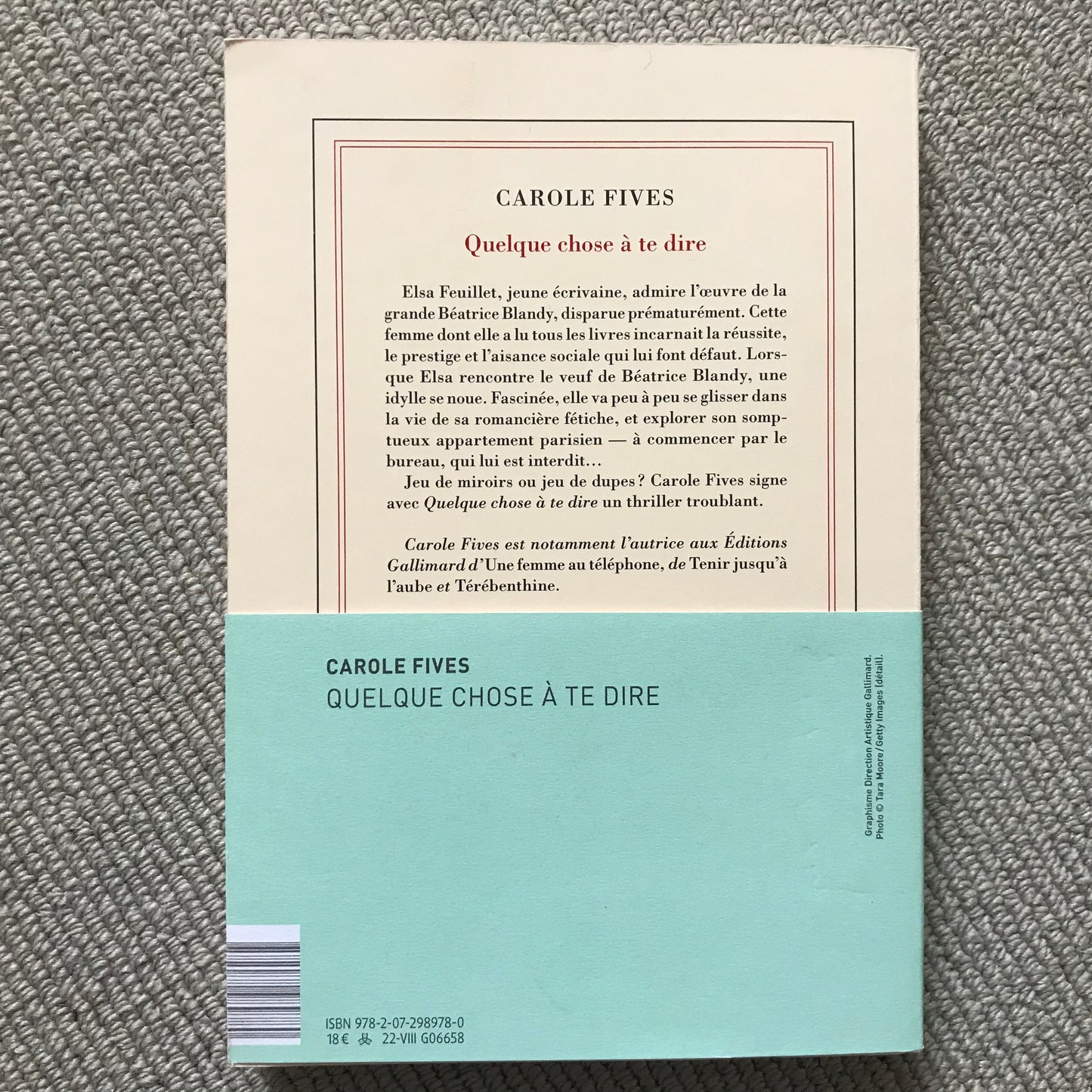 Fives, Carole - Quelque chose à te dire