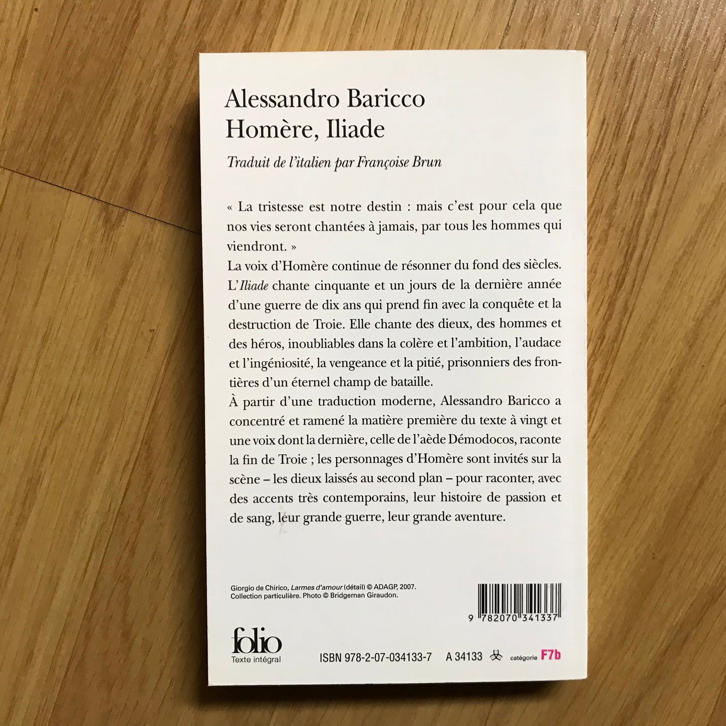 Baricco, Alessandro - Homère, Iliade