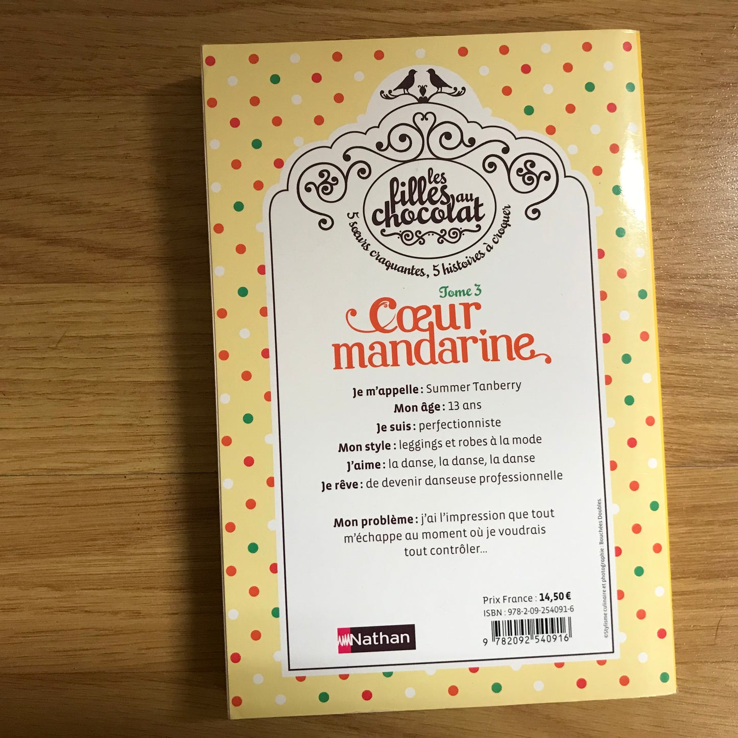 Les filles au chocolat 3, Cœur Mandarine - Cathy Cassidy