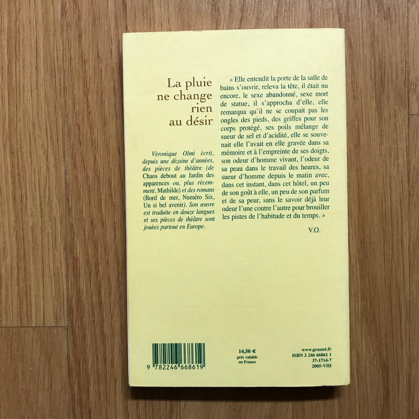Olmi, Véronique - La pluie ne change rien au désir