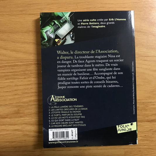 A comme association 6, Ce qui dort dans la nuit - Erik L’Homme