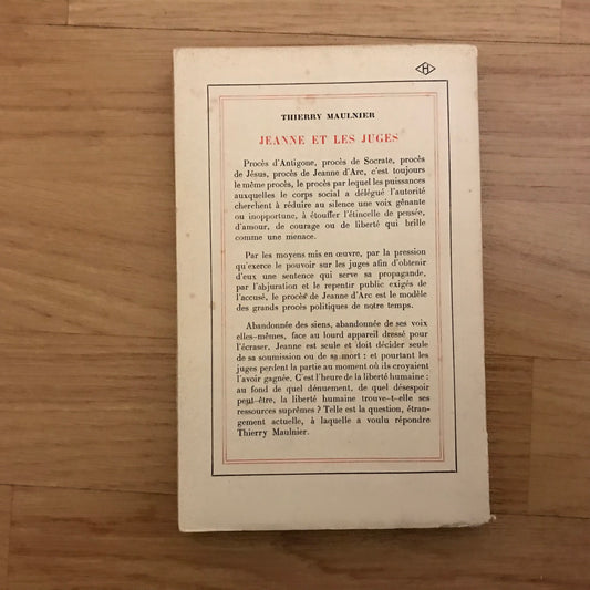 Maulnier, Thierry - Jeanne et les juges