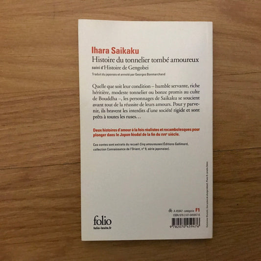 Saikaku, Ihara - Histoire du tonnelier tombé amoureux