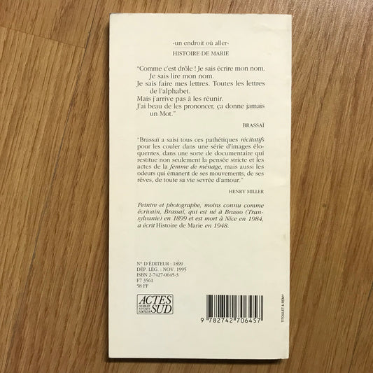 Brassaï - Histoire de Marie