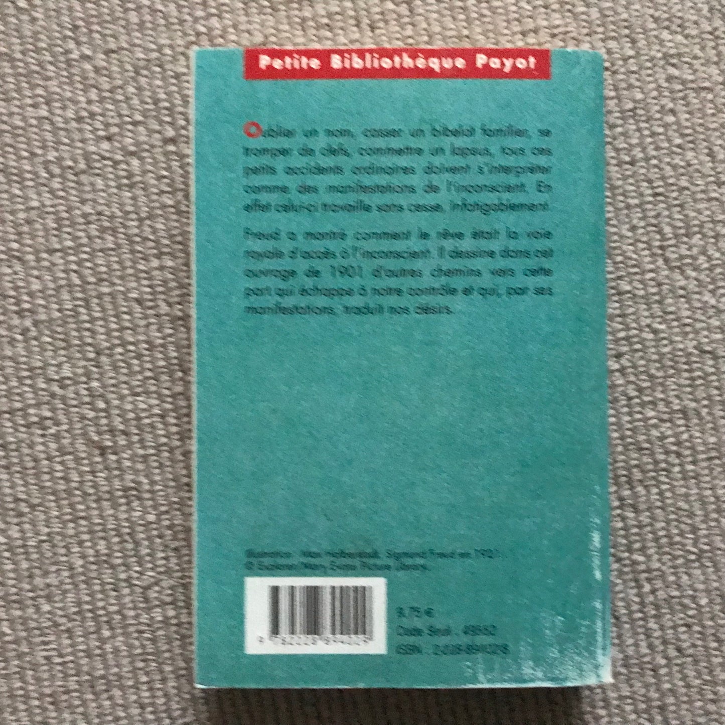 Freud, Sigmund - Psychopathologie de la vie quotidienne