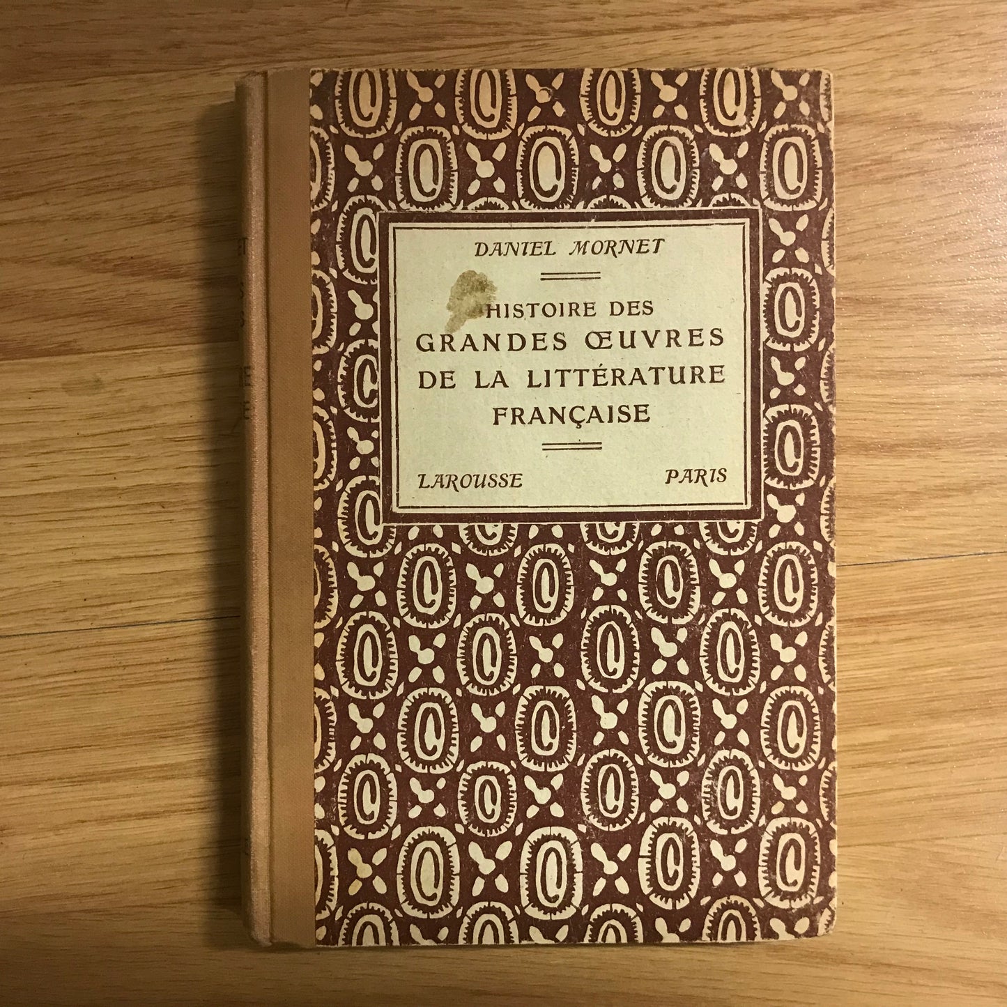 Histoire des grandes oeuvres de la littérature française, D. Mornet