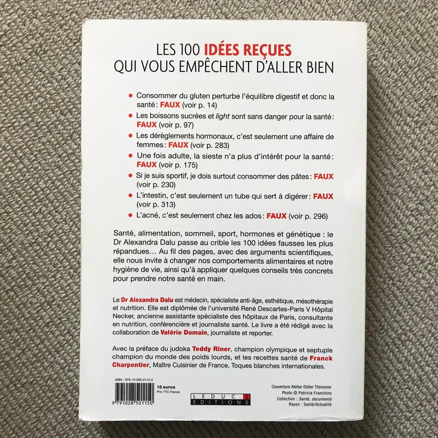 Les 100 idées reçues qui vous empêchent d’aller bien - Dr A. Dalu