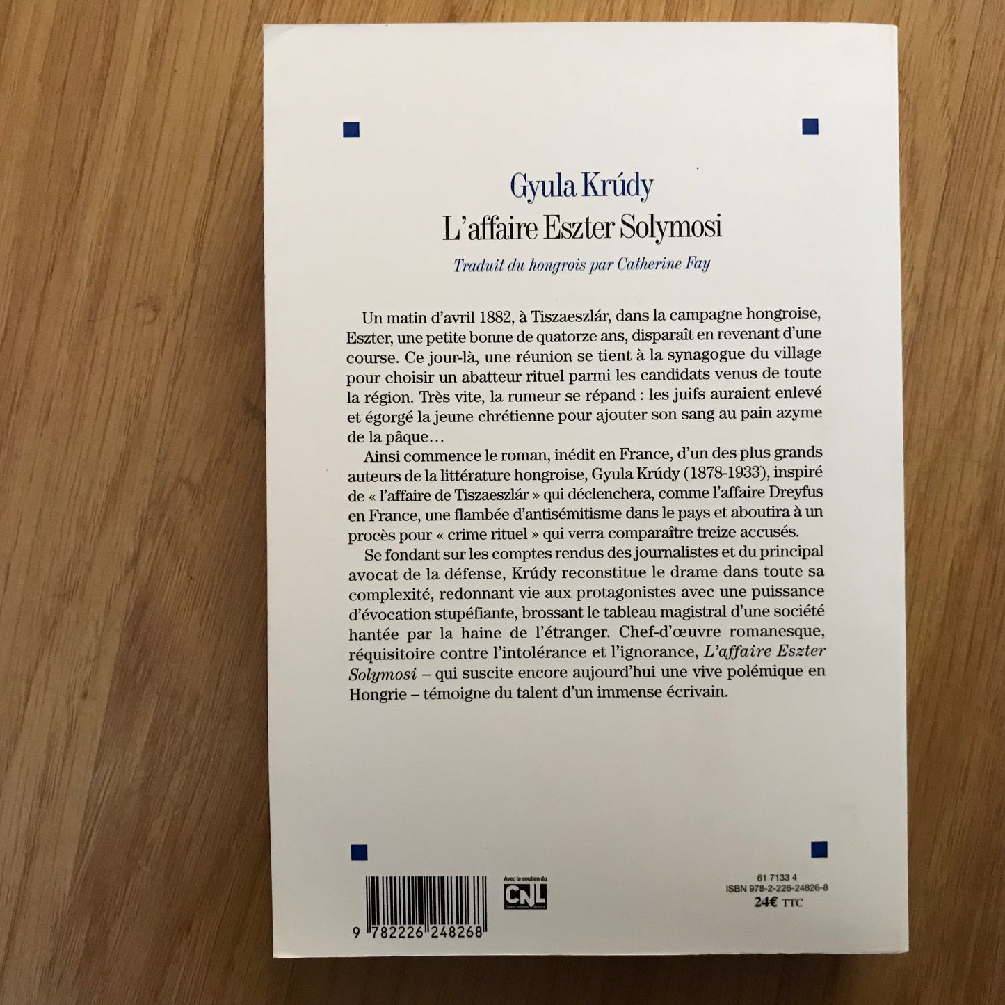 Krudy, Gyula - L’affaire Eszter Solymosi