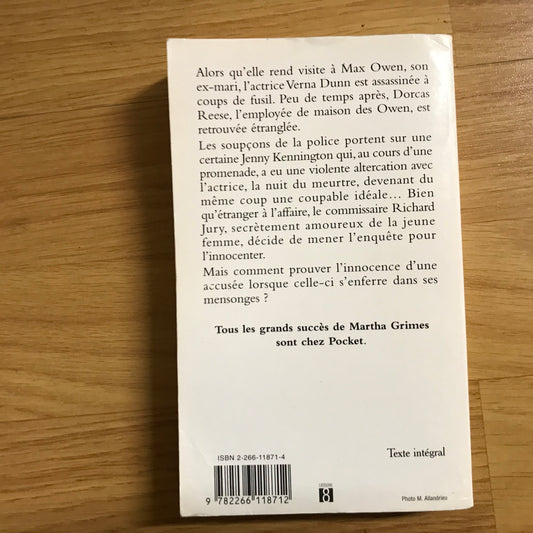 Grimes, Martha - Une haine aveugle