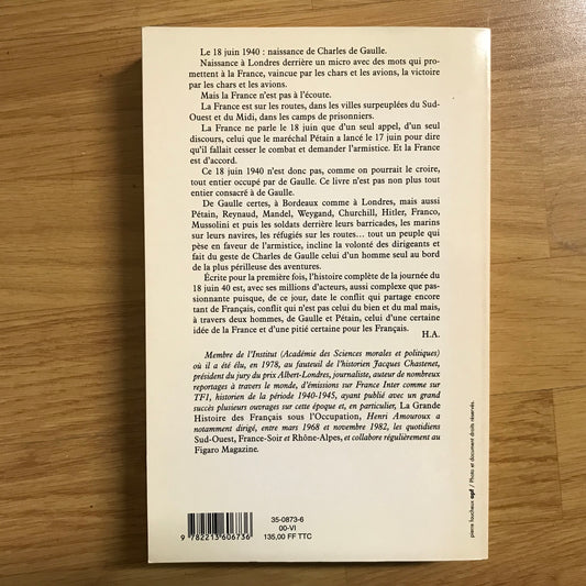 Amouroux, Henri - Le 18 Juin 1940