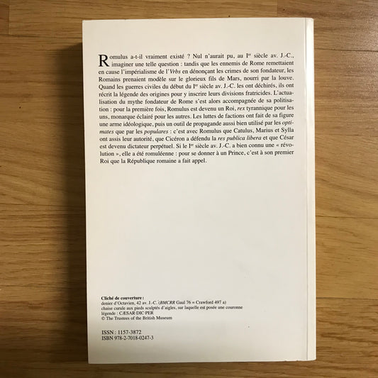 Ver Eecke, Marie - La république et le roi ; Le mythe de Romulus à la fin de la république romaine