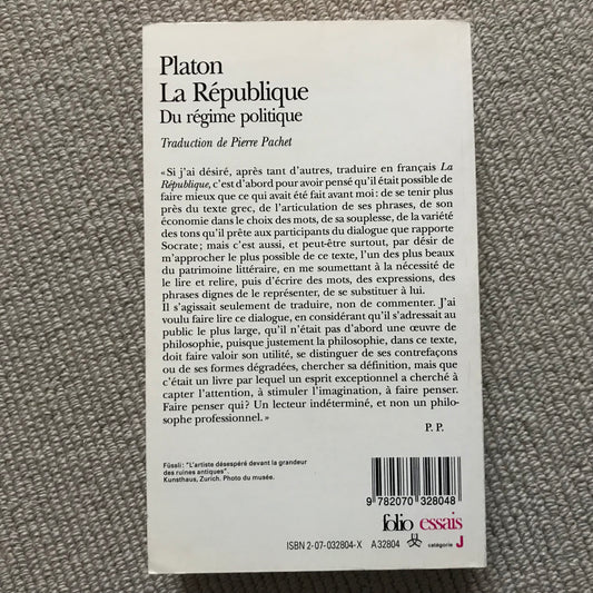 Platon - La république