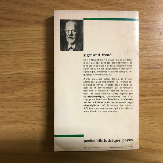 Freud, Sigmund - Cinq leçons sur la psychanalyse
