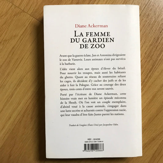 Ackerman, Diane - La femme du gardien de zoo