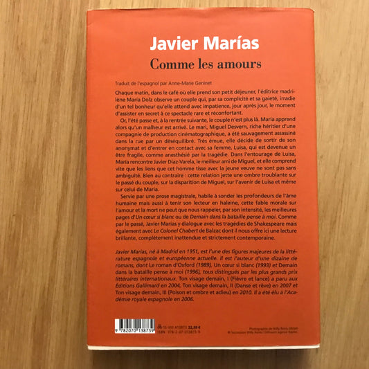 Marias, Javier - Comme les amours