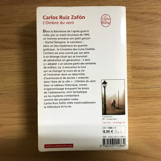 Ruiz Zafon, Carlos - L’ombre du vent