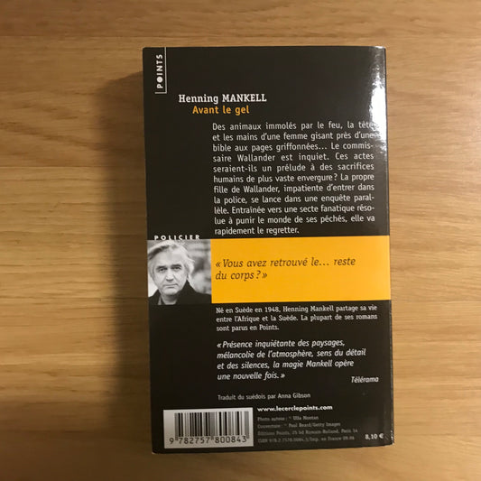 Mankell, Henning - Avant le gel
