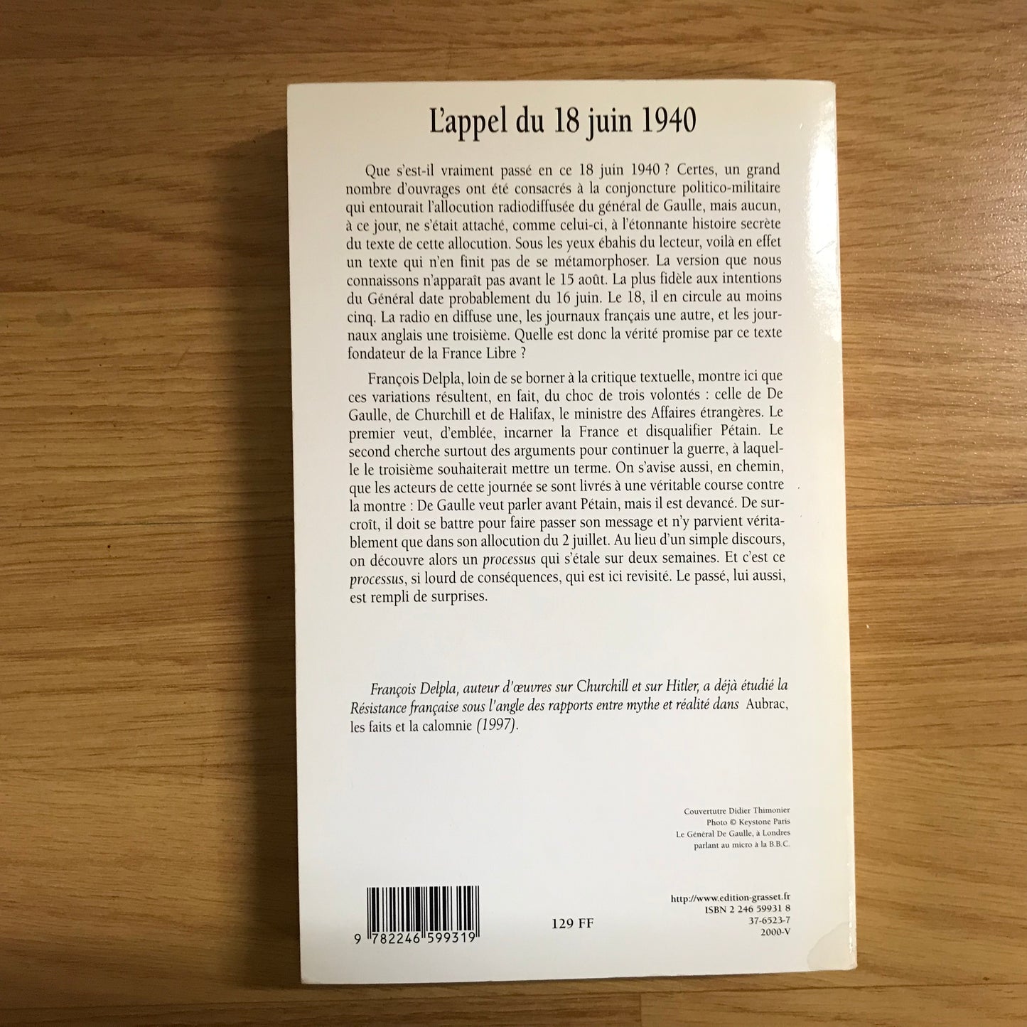 Delpa, François - L’appel du 18 Juin 1940