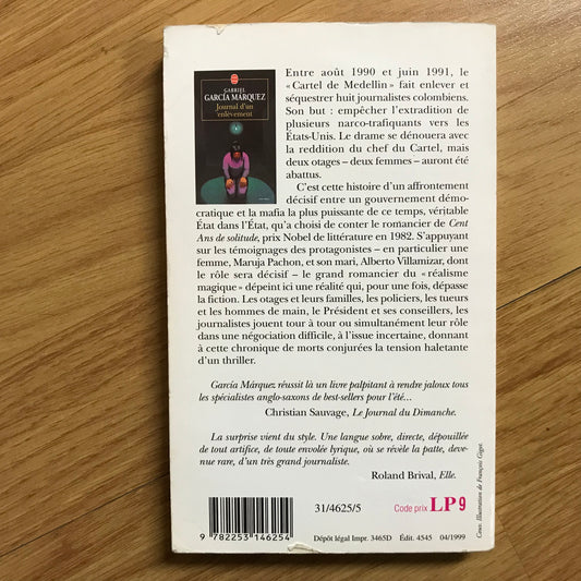 Garcia Marquez, Gabriel - Journal d’un enlèvement