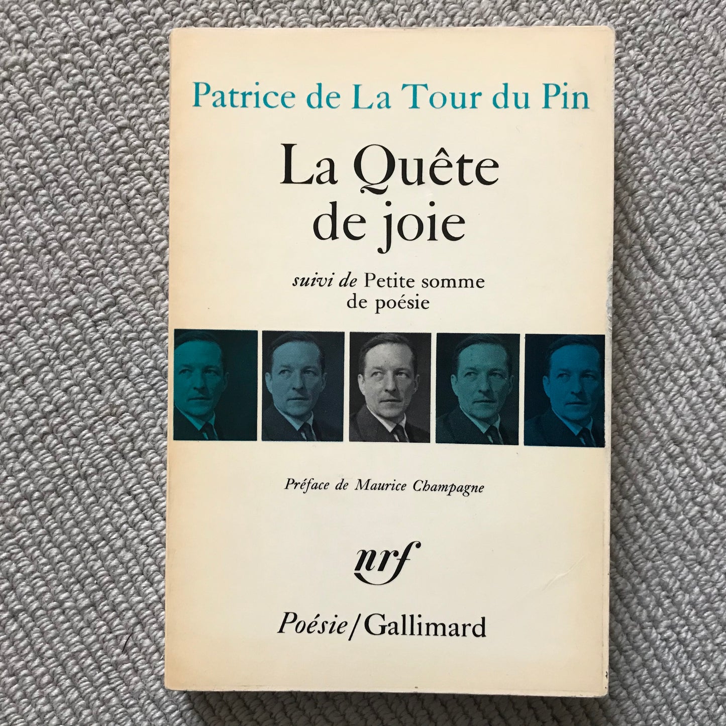 Tour du Pin de la, Patrice - La quête de la joie