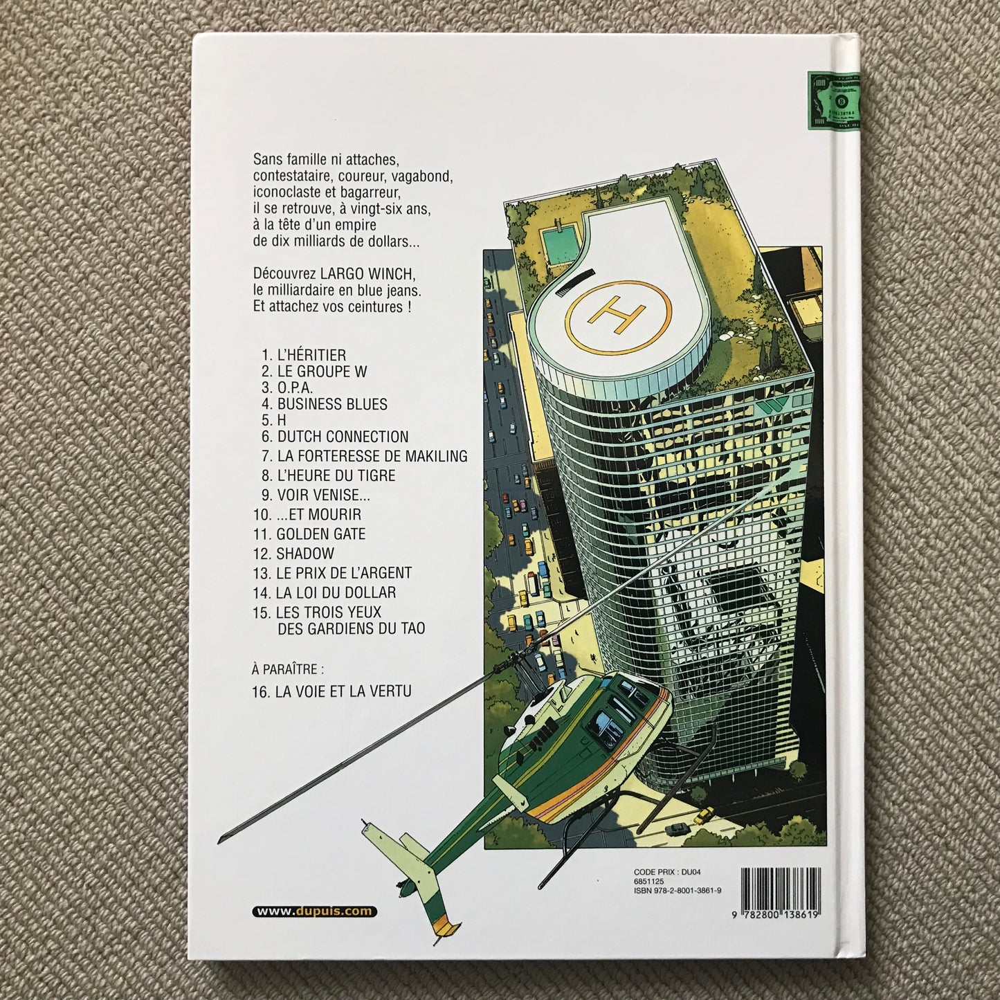 Largo Winch T15: Les trois yeux des gardiens du Tao - Francq & Van Hamme