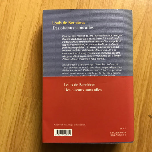 Bernières de, Louis - Des oiseaux sans ailes