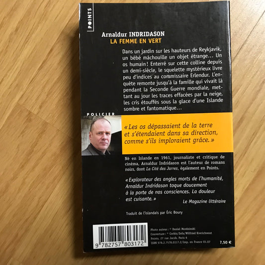 Indridason, Arnaldur - La femme en vert