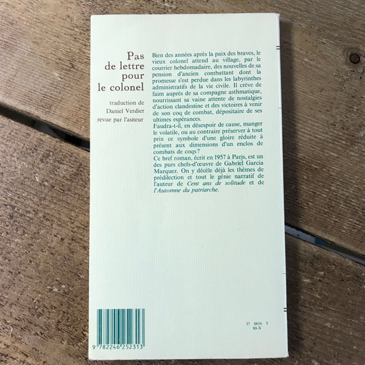 Garcia Marquez, Gabriel - Pas de lettre pour le colonel