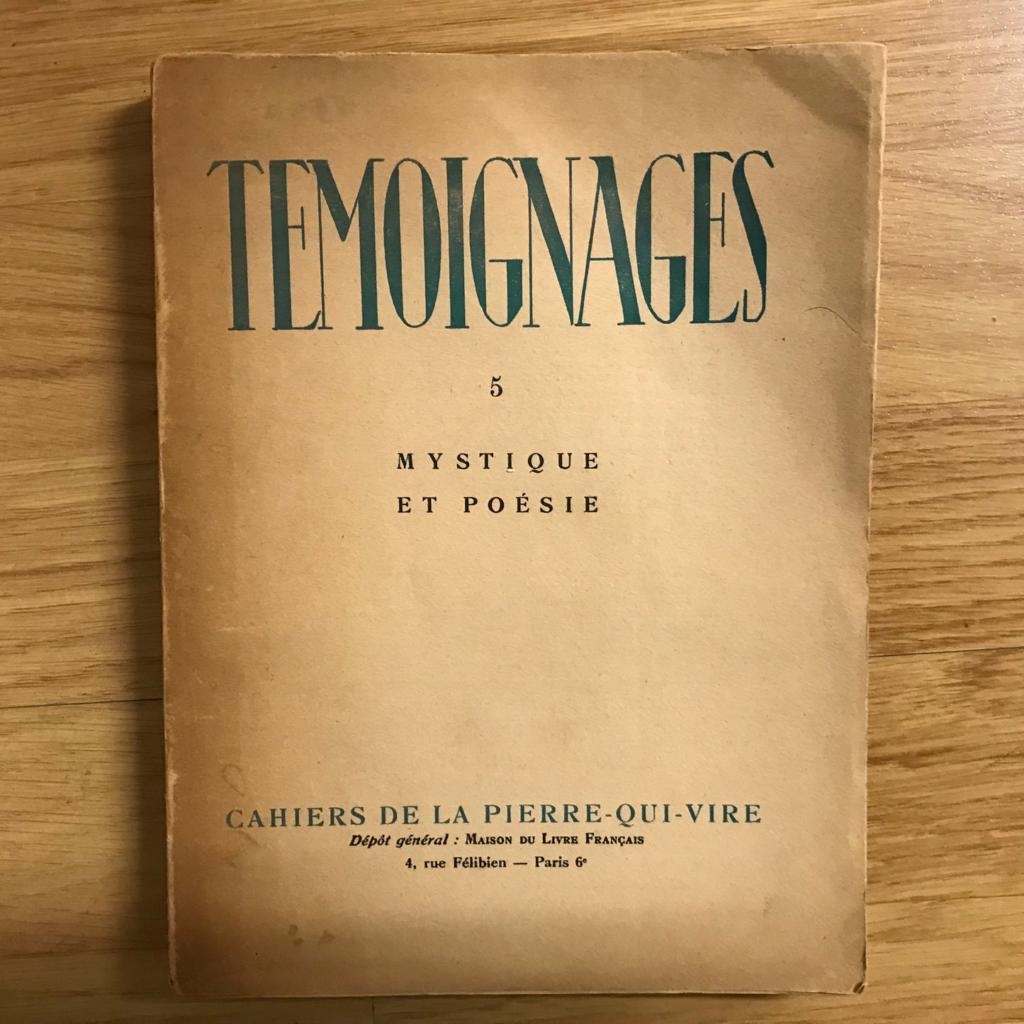 Témoignages: Mystique et poésie