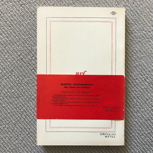 Jouhandeau, Marcel - Ma classe de sixième