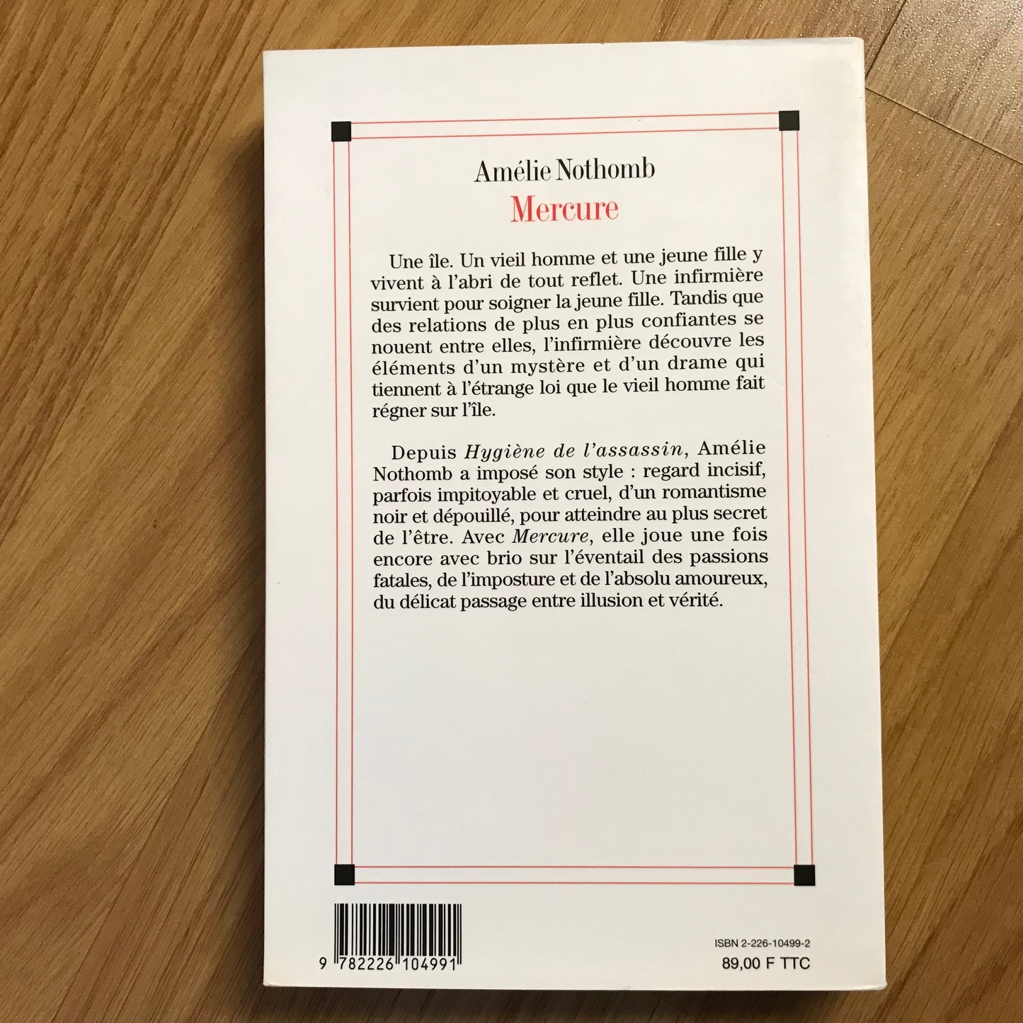 Nothomb, Amélie - Mercure