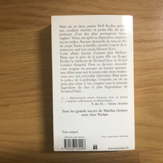 Grimes, Martha - Disparition
