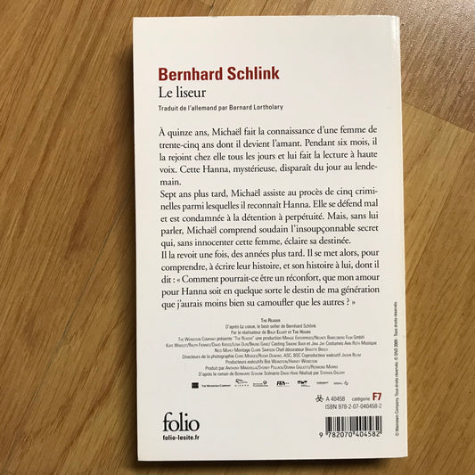 Schlink, Bernhard - Le liseur