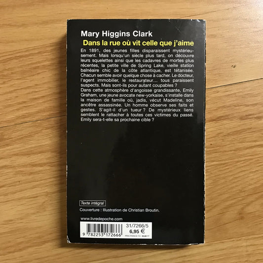 Higgins Clark, Mary - Dans la rue où vit celle que j’aime