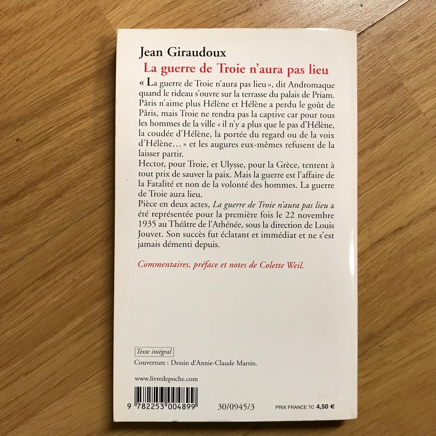 Giraudoux, Jean - La guerre de Troie n’aura pas lieu
