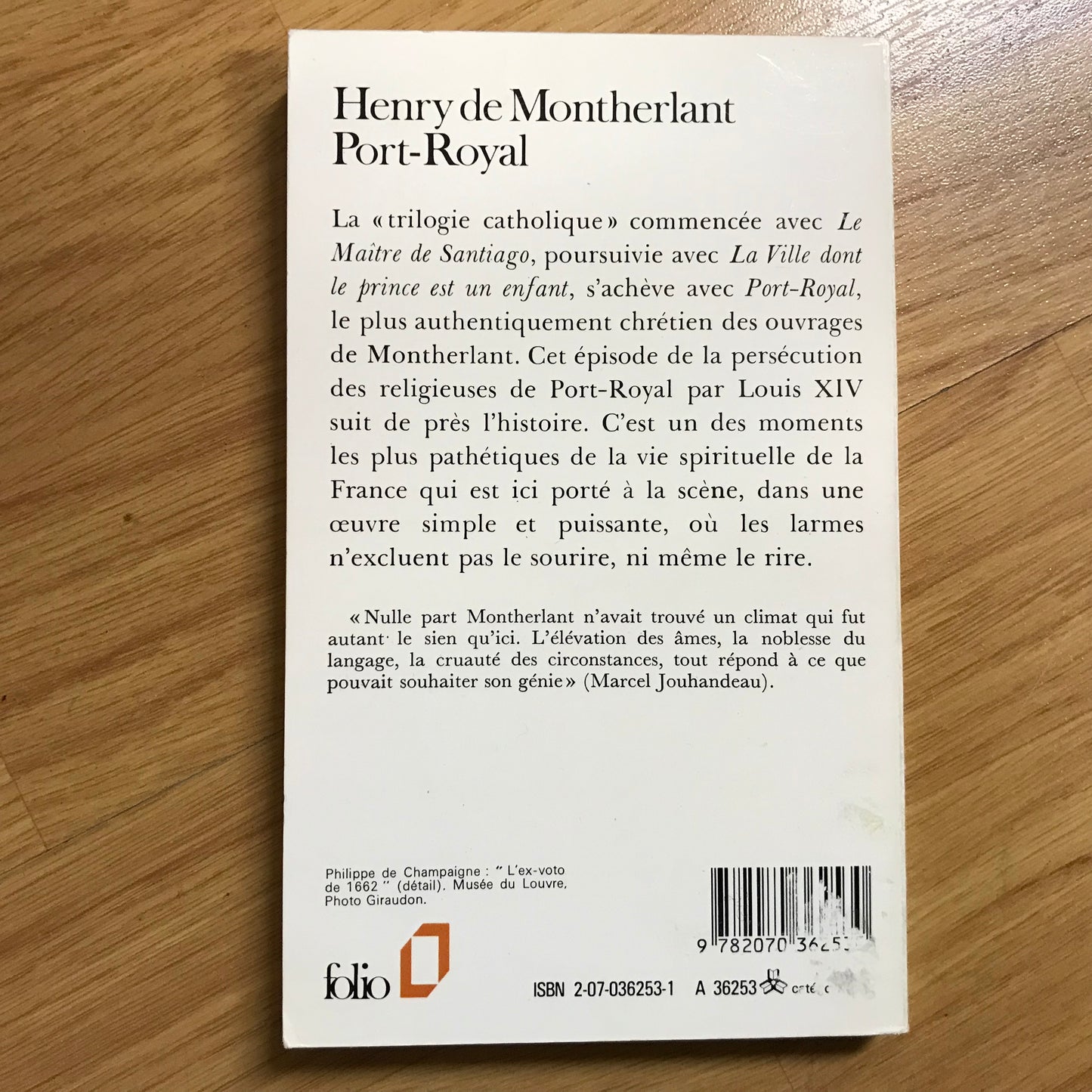 Montherlant - Port-Royal