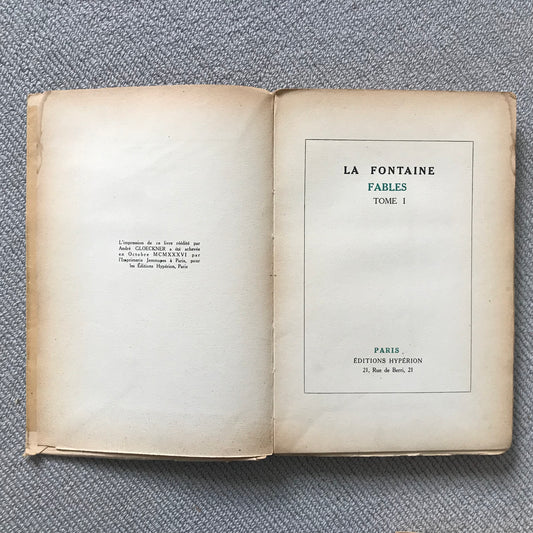 Fontaine de la, Jean - Fables Tomes 1 & 2