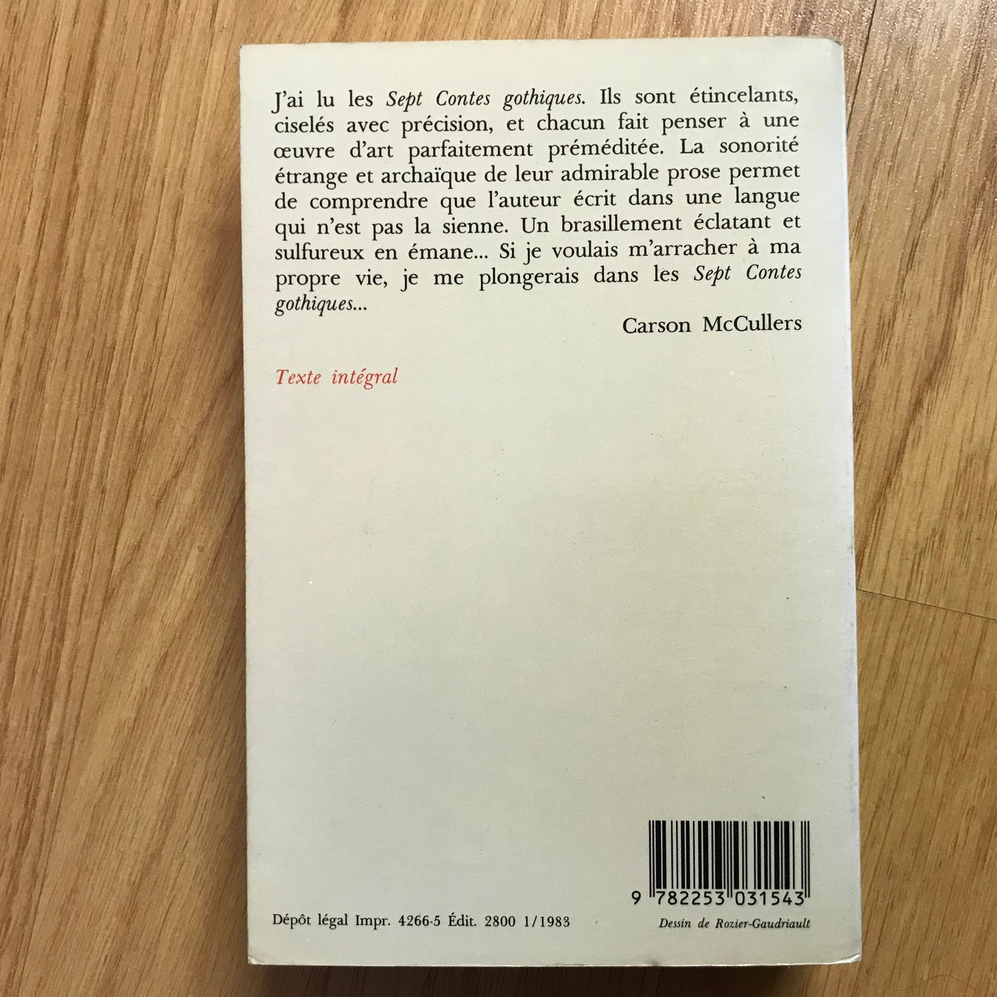 Blixen, Karen - Sept contes gothiques