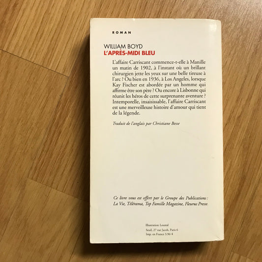 Boyd, William - L’après-midi bleu