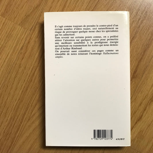 Butor, Michel - Improvisations sur Rimbaud