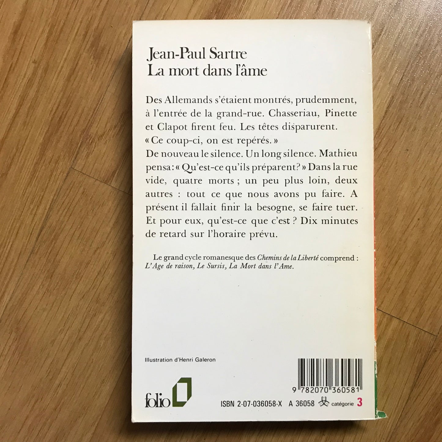 Sartre, Jean-Paul - La mort dans l’âme