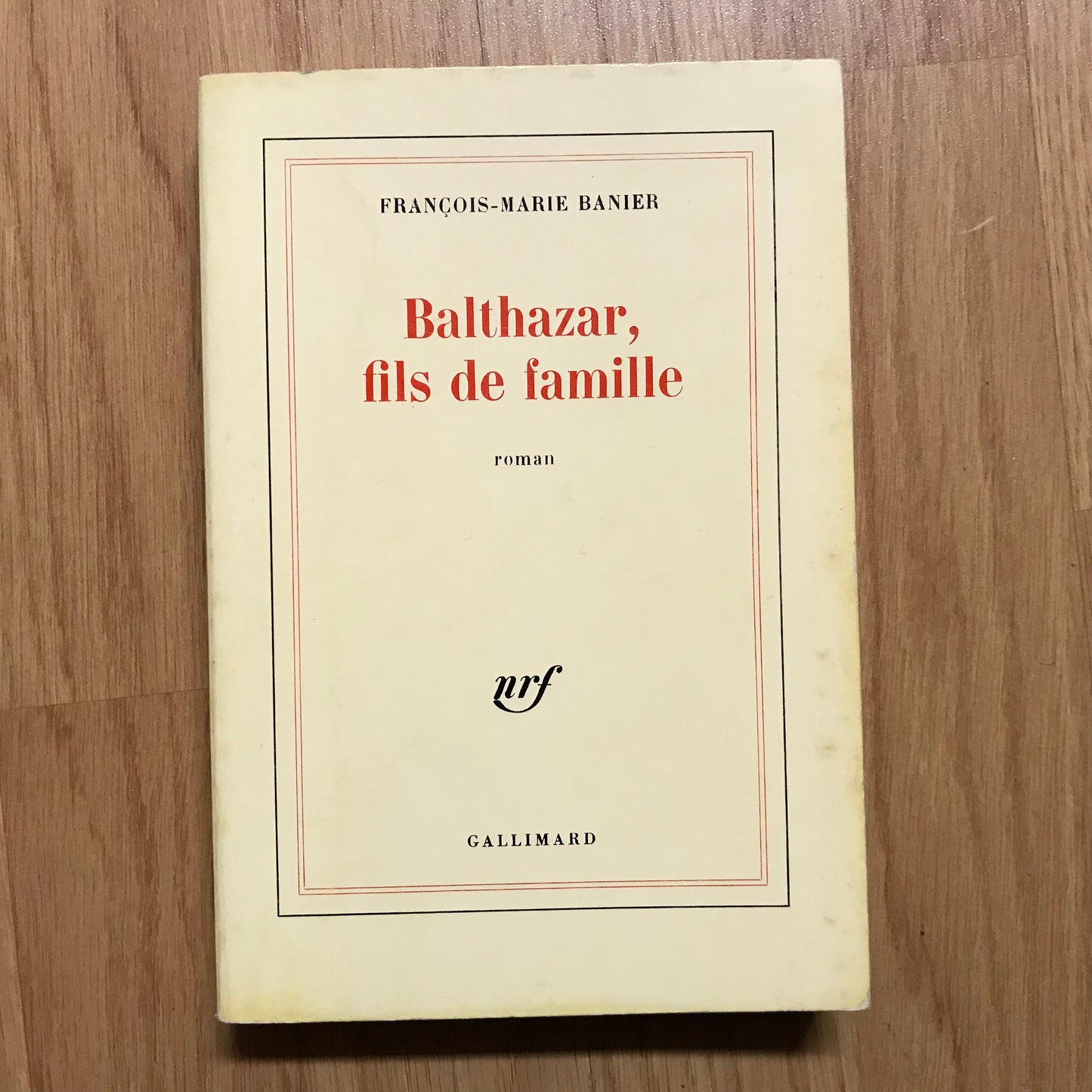 Banker, François-Marie - Balthazar, fils de famille